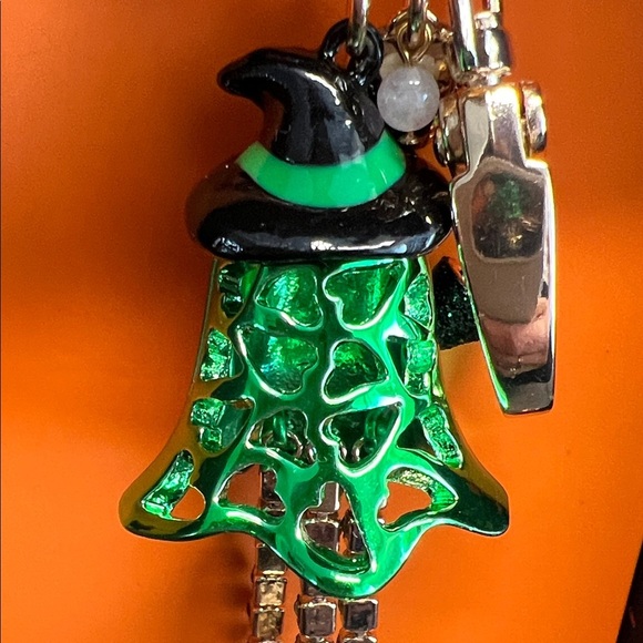 Betsey Johnson | Emerald Ghost Witch Bag Charm - Picture 7 of 10